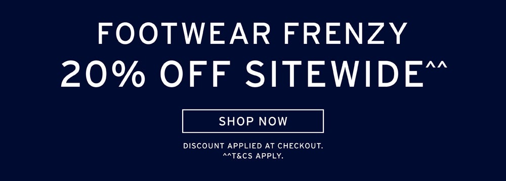 ROCKPORT FOOTWEAR FRENZY 20% OFF SITEWIDE^^ | SHOP NOW | DISCOUNT APPLIED AT CHECKOUT. ^^T&CS APPLY.